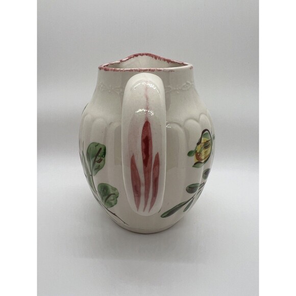 Southern Potteries Blue Ridge Erwin Rose Pitcher, Virginia Style 6 Inch Jug - Picture 4 of 16